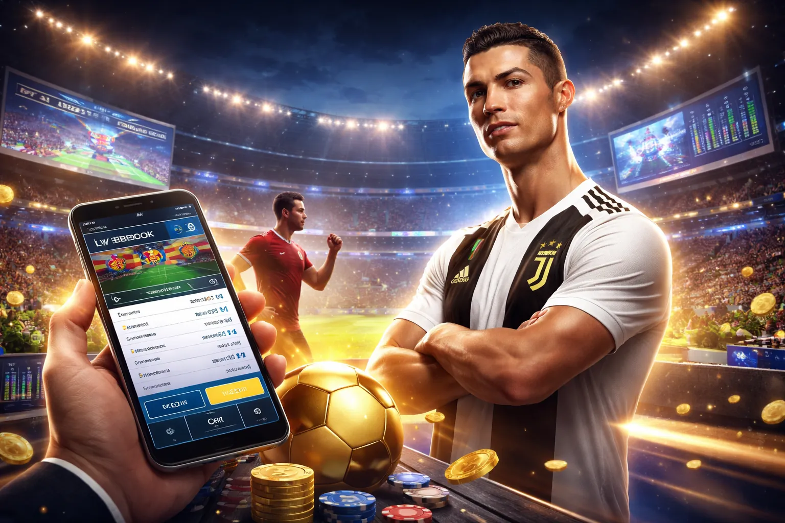 Hình ảnh nền hub88 club với các trò chơi cá cược sôi động